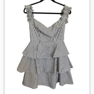 Santo by Paolo de Santo Ruffle Tiered Dress